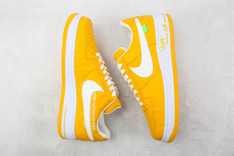LV x Nike Air Force 1'07 LV8 Low Yellow/white/LV Monogram - Image 8