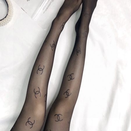 Chanel Monogram Mesh Stockings