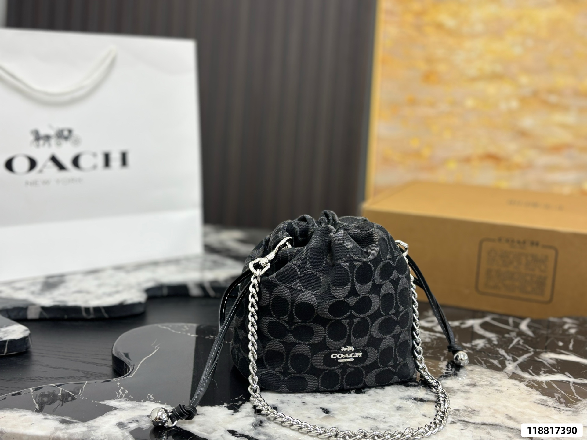 Coach's Faye Mini Drawstring Bag - Image 3