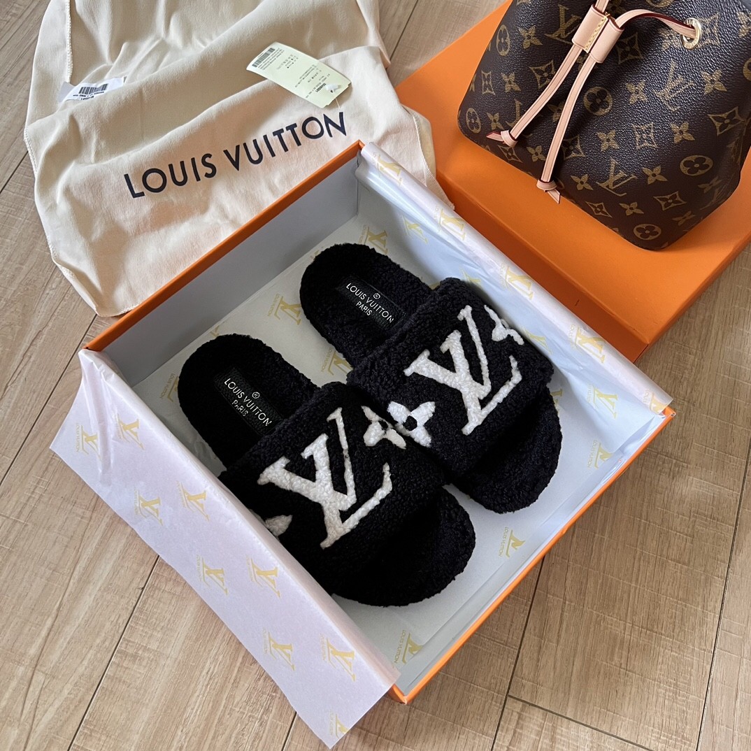 LV Fall/Winter Fuzzy Slippers - Image 1
