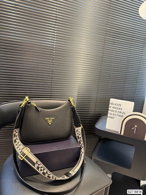 Prada Triangle Logo Shoulder Bag