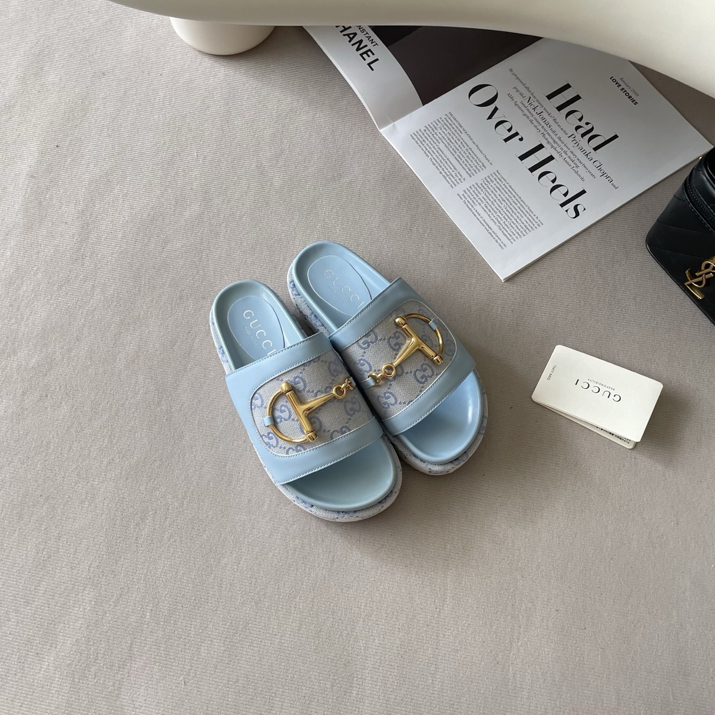 Gucci 26P G-Buckle Chunky-Soled Slippers - Image 4