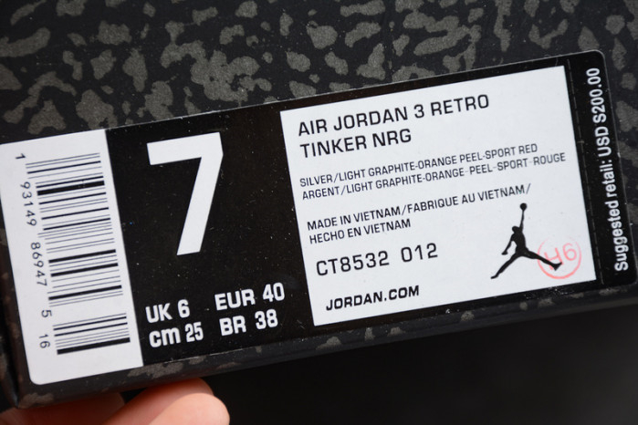 Air Jordan 3 Retro ``Cool Gray CT8532-012 - Image 14