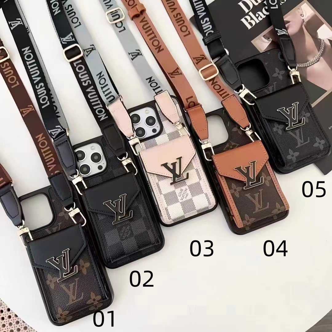 LV iPhone Card Holder Case - Image 1
