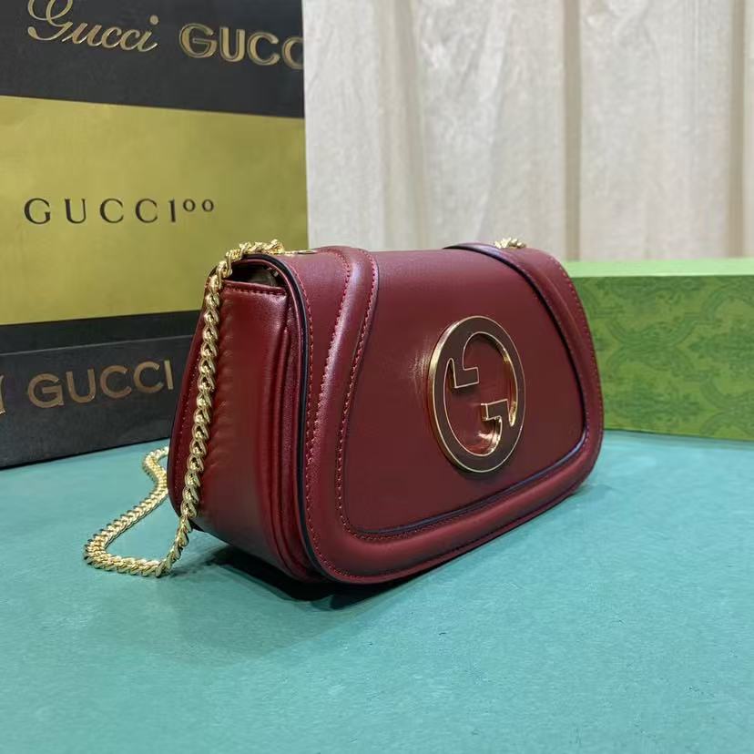 Gucci Blondie Shoulder Bag in Rosso Ancora Red - Image 4