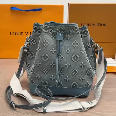 LV Denim Bucket Bag - Image 2