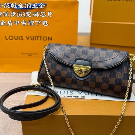 LV Monogram Leather Beverly Clutch - Image 3