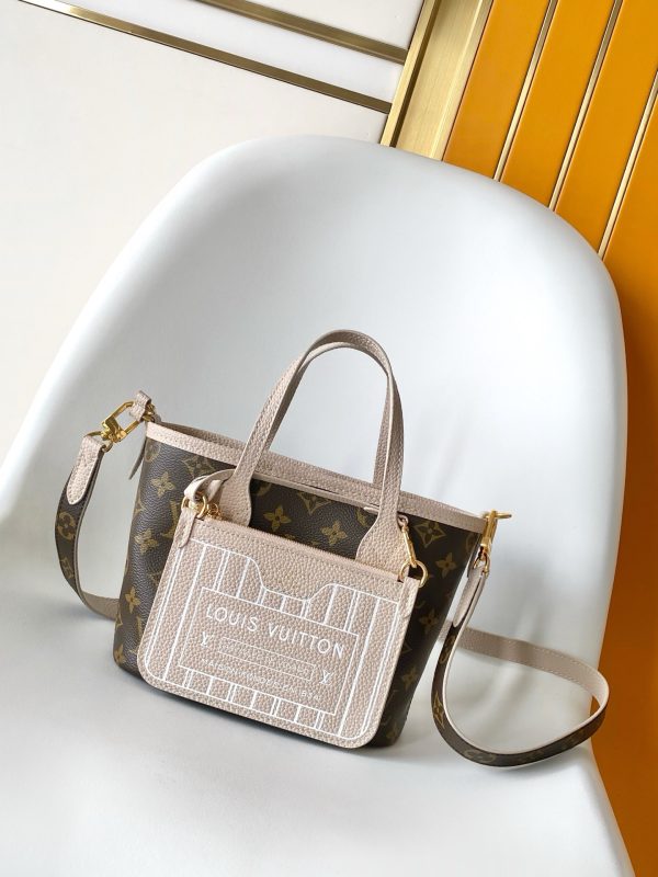 LV Neverfull Bandoulière Inside Out BB Handbag
