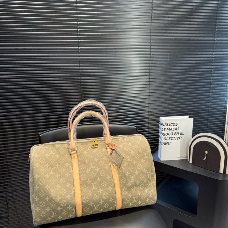 LV Keepall 45 Denim Travel Bag - Image 4