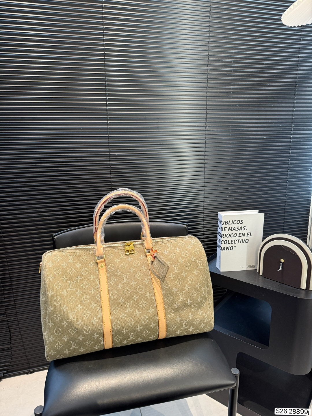 LV Keepall 45 Denim Travel Bag - Image 4