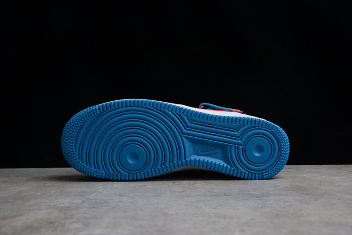 Nike Air Force 1 07 Mid Doraemon White Blue Red Yellow GB1236-160 - Image 8