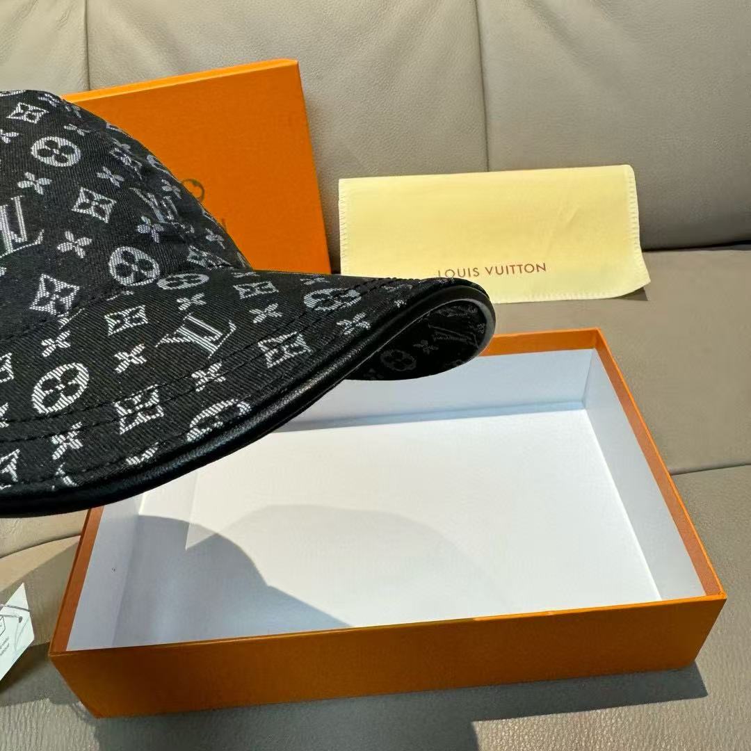 LV Monogram Black Hat - Image 5