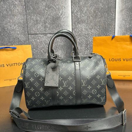 LV Keepall Bandoulière 35 Monogram Eclipse Bag