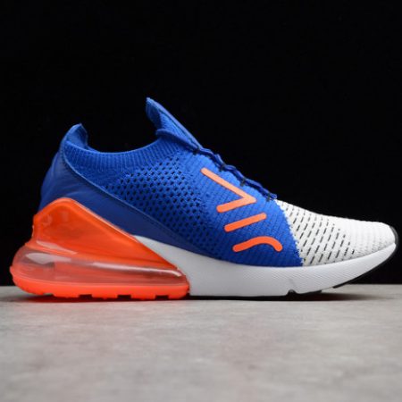 NIKE AIR MAX 270 FLYKNIT RACER BLUE/TOTAL CRIMSON AO1023-101 - Image 13