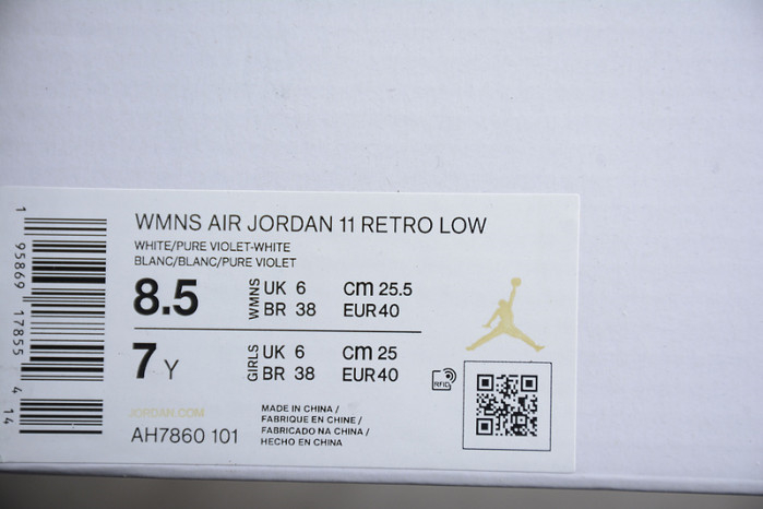 Air Jordan 11 Low WMNS Pure Violet AH7860-101 - Image 13