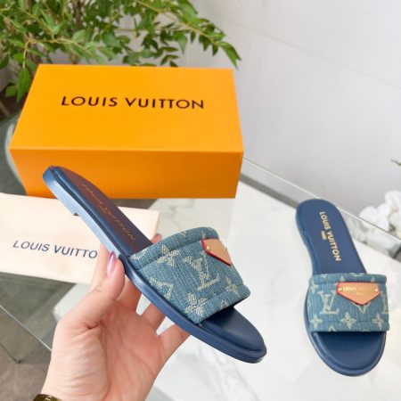 LV Denim Classic Printed Sandals - Image 6