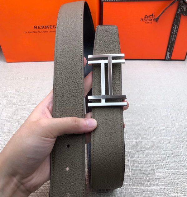 Hermes H Belt Buckle & Reversible Brown For Women, Women Belt 380MM