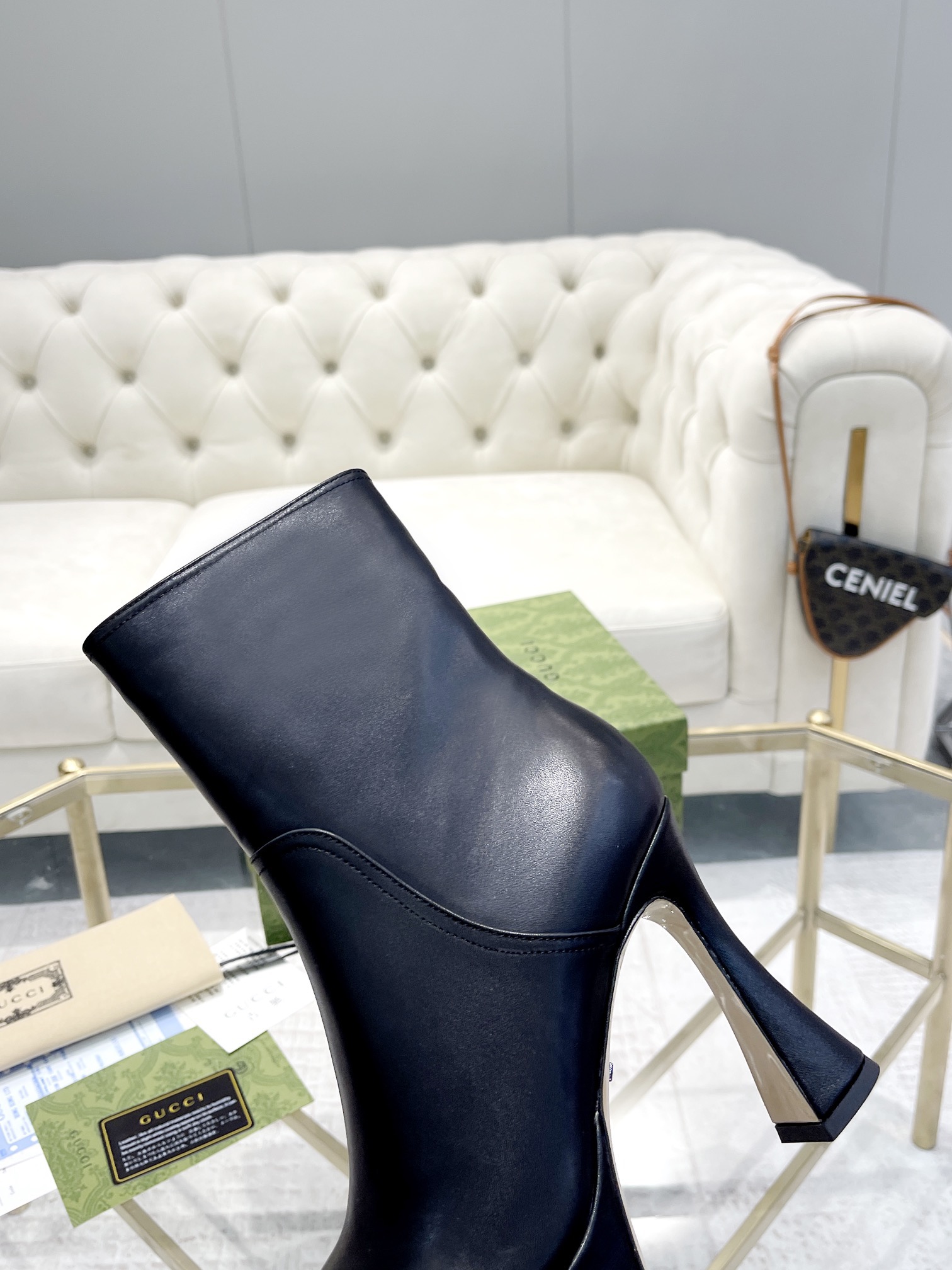 Gucci Janaya Chunky-Heeled Boots - Image 8