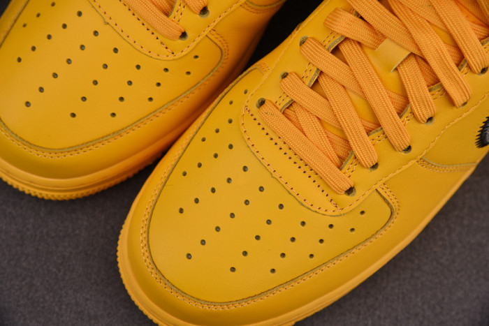 NIKE AIR FORCE 1 LOW OFF-WHITE UNIVERSITY GOLD METALLIC SILVER DD1876-700 - Image 30