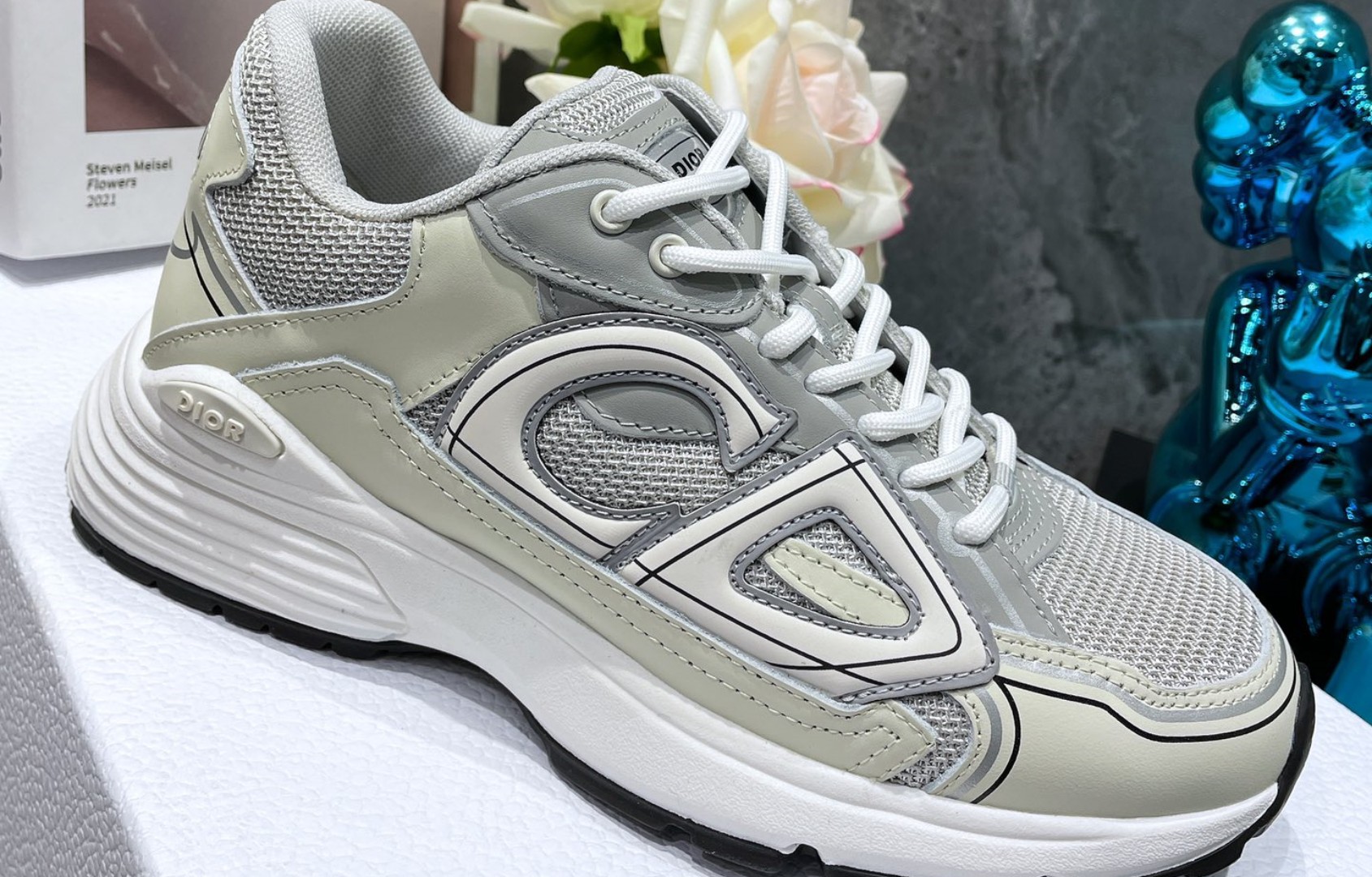 Dior B30 Dad Sneakers Gray (AA Normal Quality Version) - Image 2