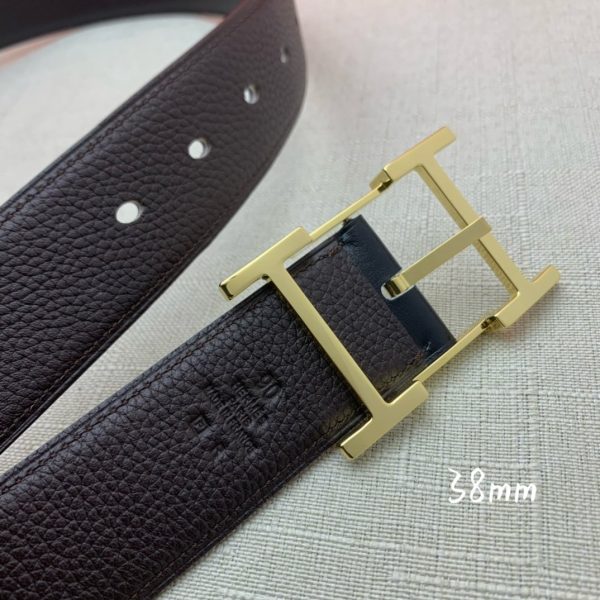 Hermes H Belt Buckle & Reversible Black For Women, Women Belt 380MM