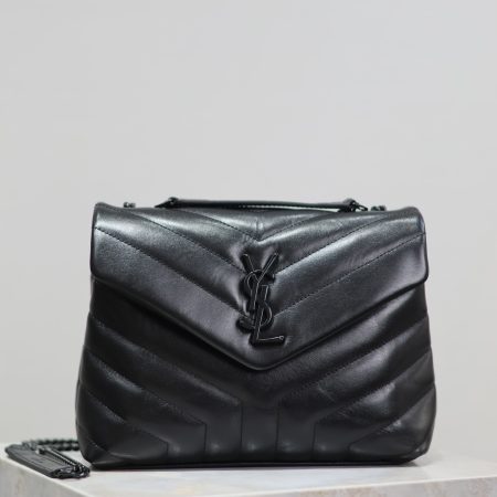YSL Loulou Puffer Bag with Black Hardware S/M/L - Image 3