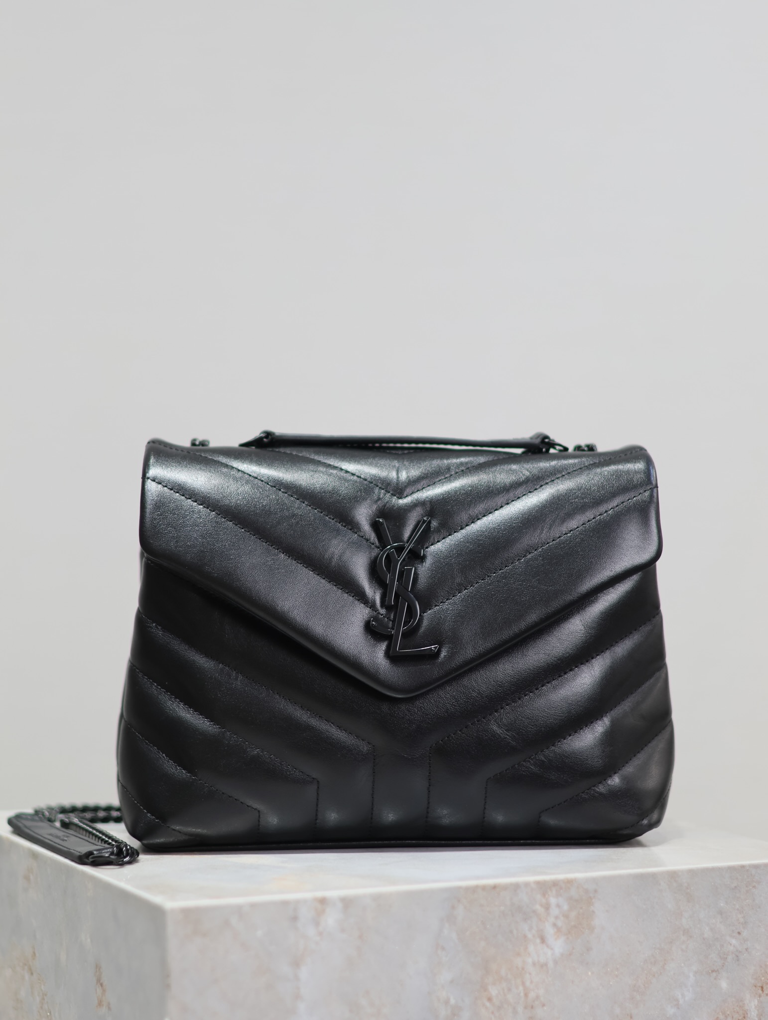 YSL Loulou Puffer Bag with Black Hardware S/M/L - Image 3