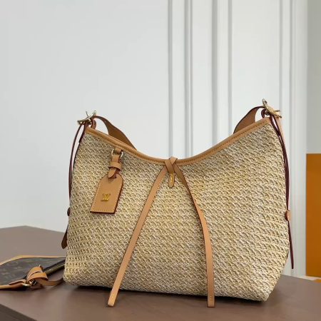 LV Shopping Bag, Woven Straw Bag - Image 2