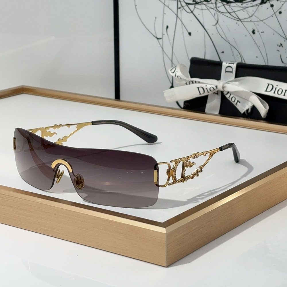 Dior One-piece Rimless Hollow-out Sunglasses  Top quality - Image 6