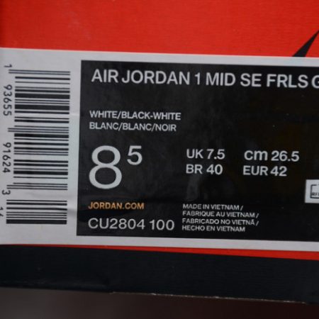 CLOT Air Jordan 1 Mid Fearless CU2804-100 - Image 8