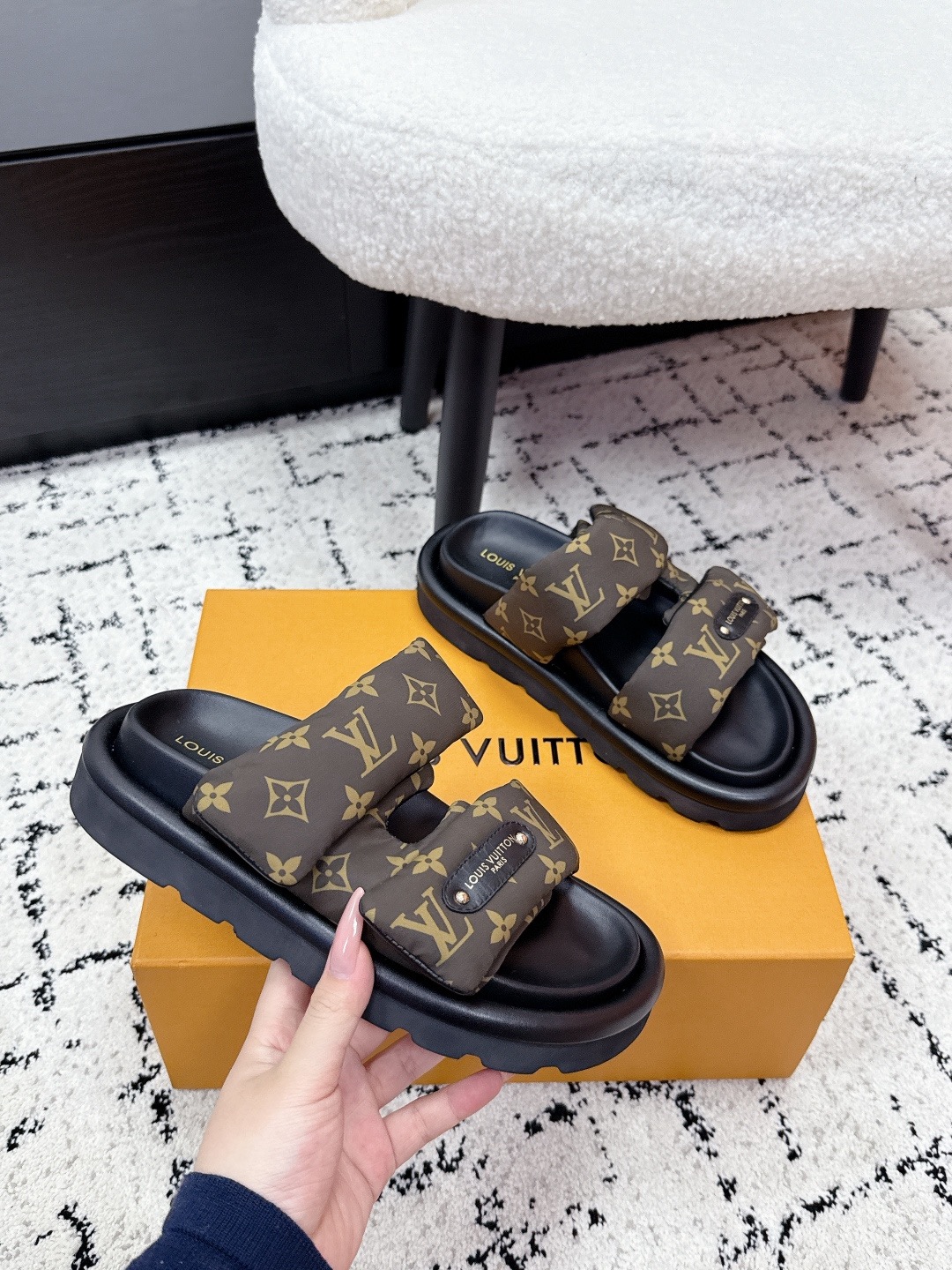LV Pool Pillow Comfort Mule Sandals - Image 5