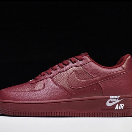 Nike Air Force 1 Low 07 LTHR Sail Team Red AJ7280-600 - Image 2