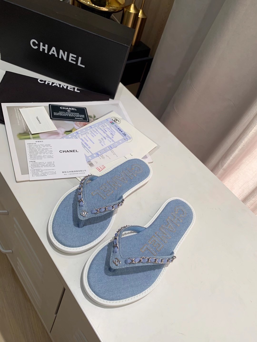 Chanel Coco Mark Thong Sandals - Image 4
