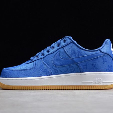 CLOT Nike Air Force 1 Blue Silk CJ5290-400 - Image 3