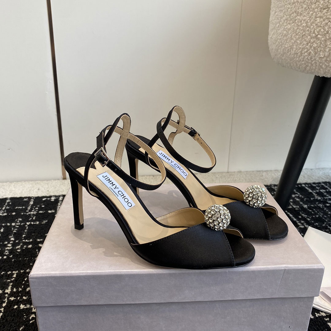 Jimmy Choo Sacora Leather Slingshot Fashion Buckle Slide Sandal - Image 3