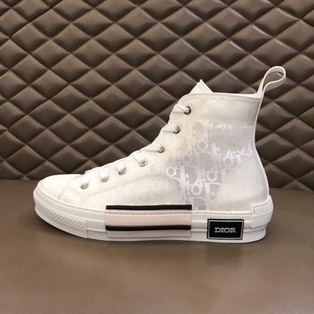 Dior B23 High Top Logo Oblique Print White - Image 5