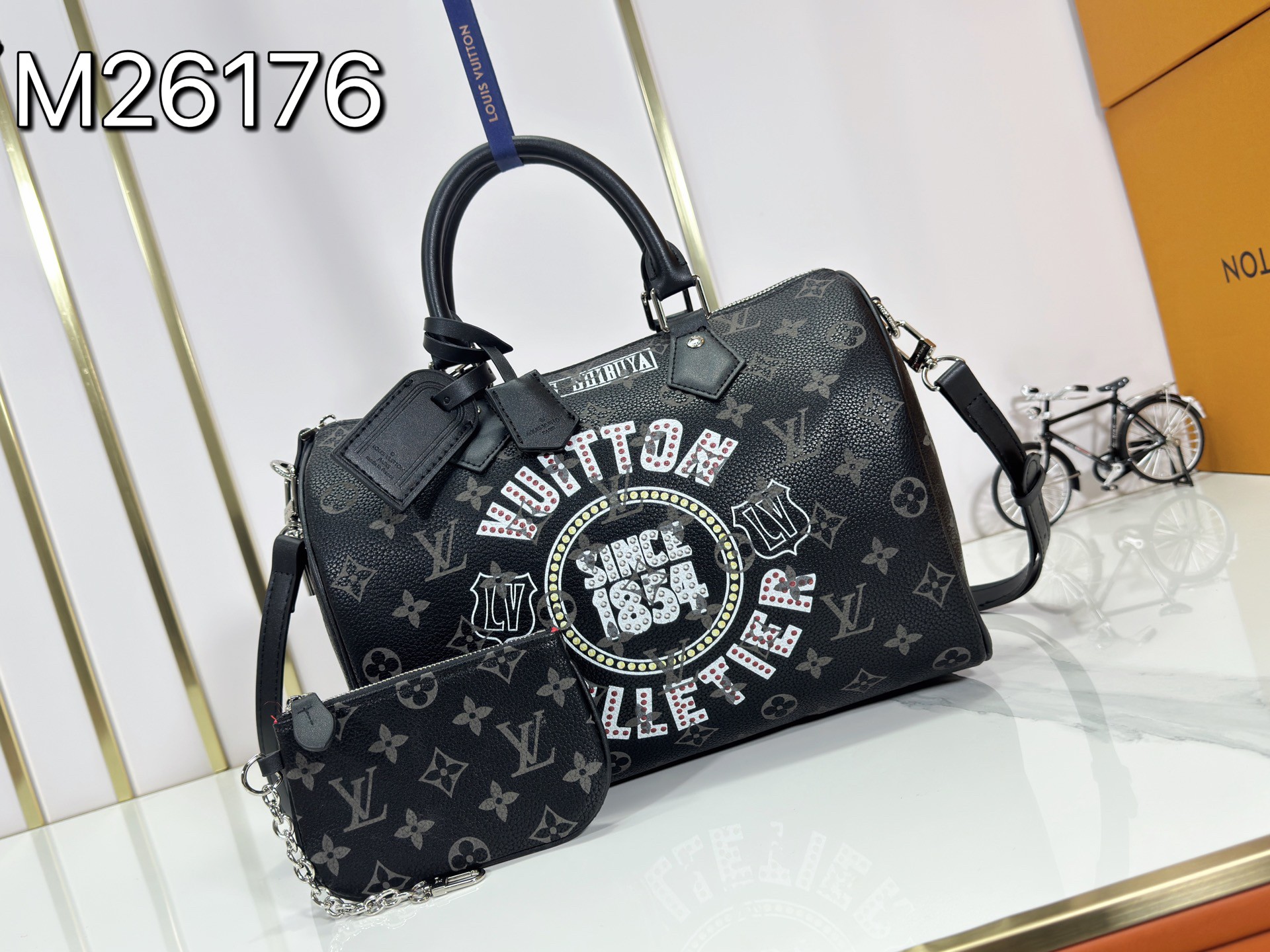 LV Speedy 30 Graffiti Pillow Bag - Image 2