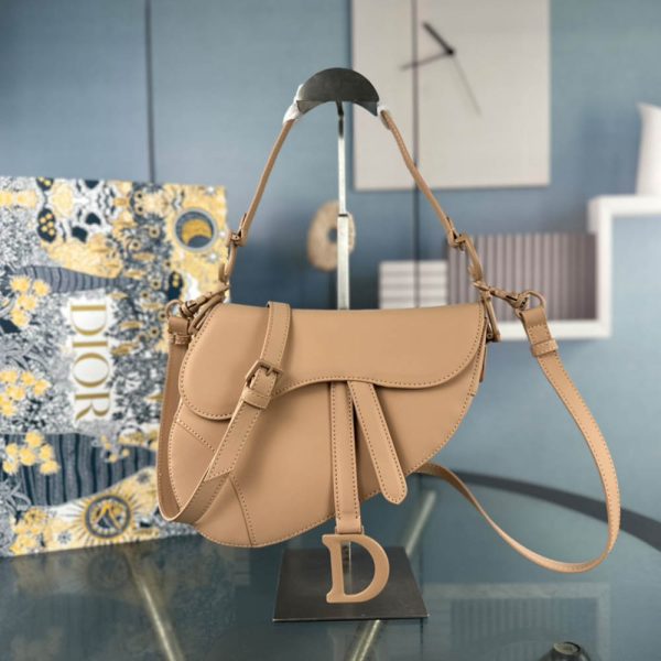 Dior Saddle Bag Matte Leather Shoulder Bag