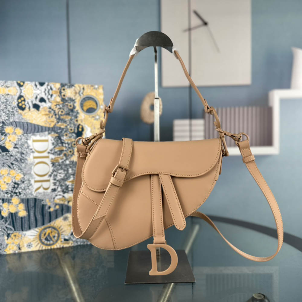 Dior Saddle Bag Matte Leather Shoulder Bag - Image 7