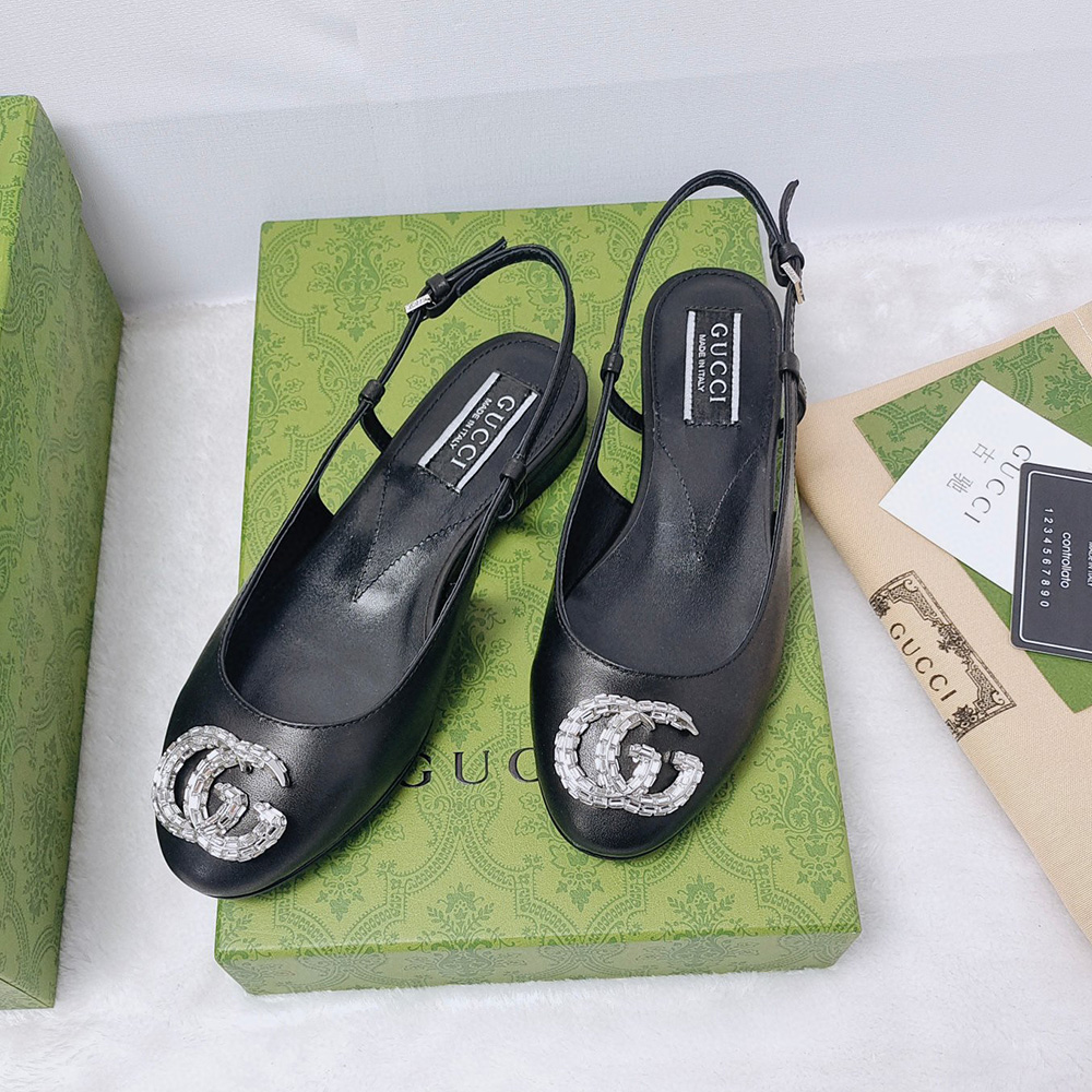 Gucci Leather Flats  Slide Sandal - Image 10