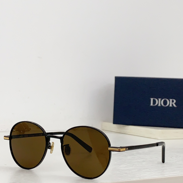 Dior Round Metal Sunglasses Top Quality