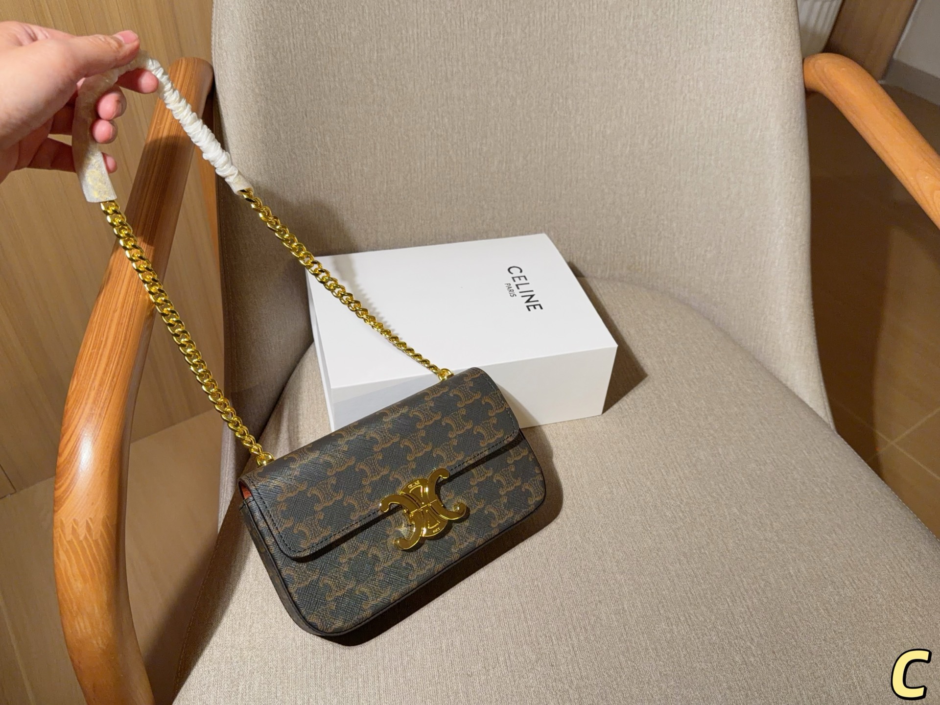 Celine Claude Shoulder Bag - Image 3