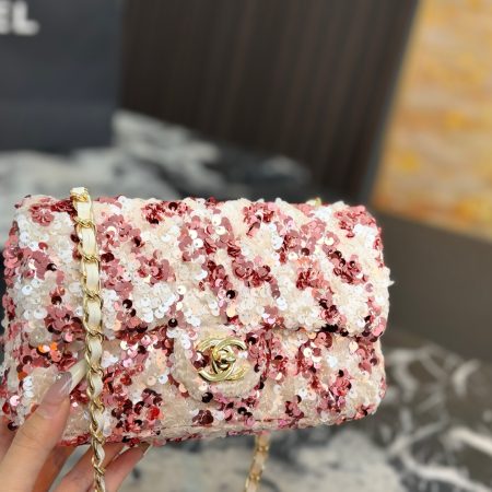 Chanel Sequined CF Chain Bag - Image 6