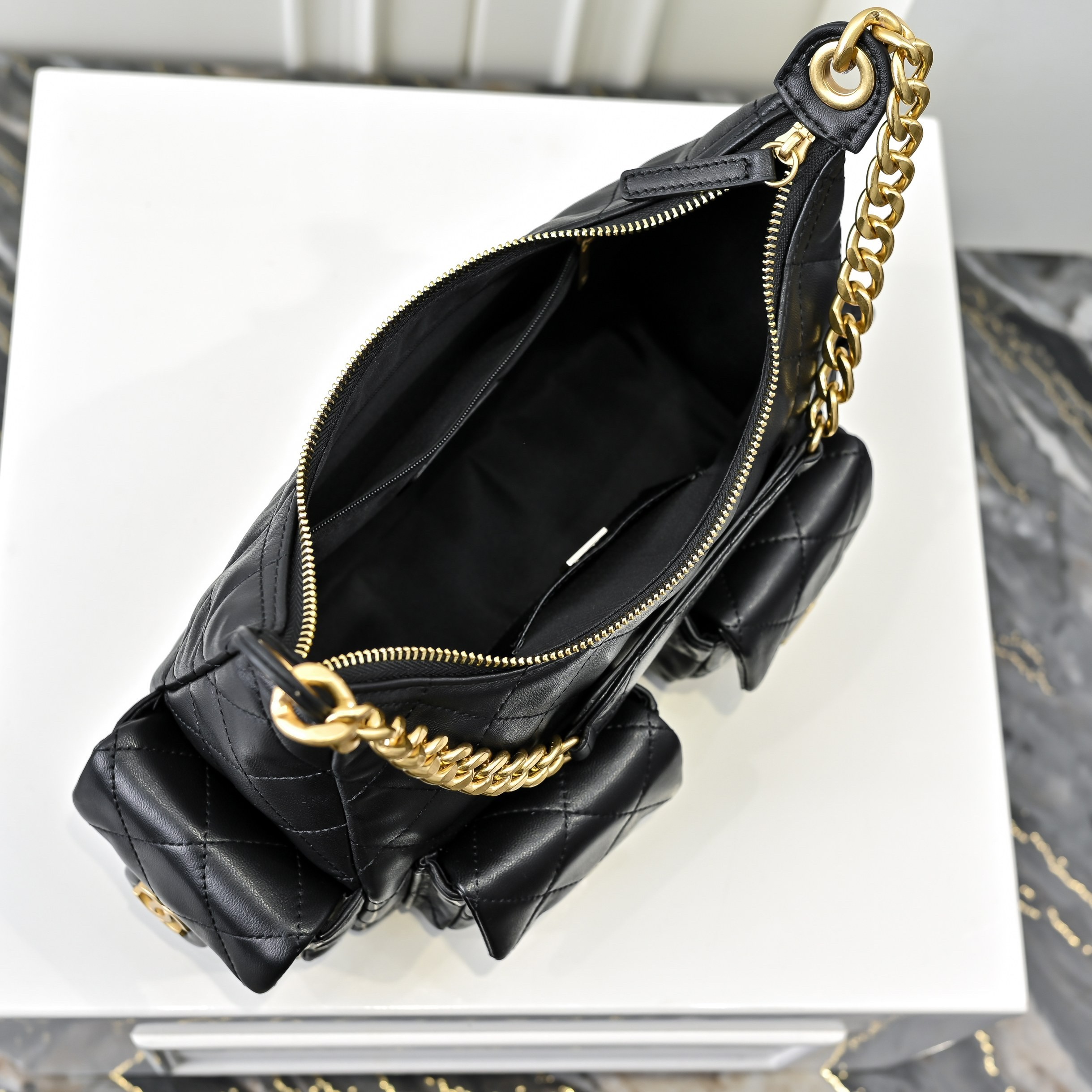 Chanel 25C Quilted Trendy Hobo Bag - Image 9