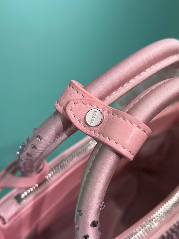 Prada Galleria Anti Crystal Handbag Pink