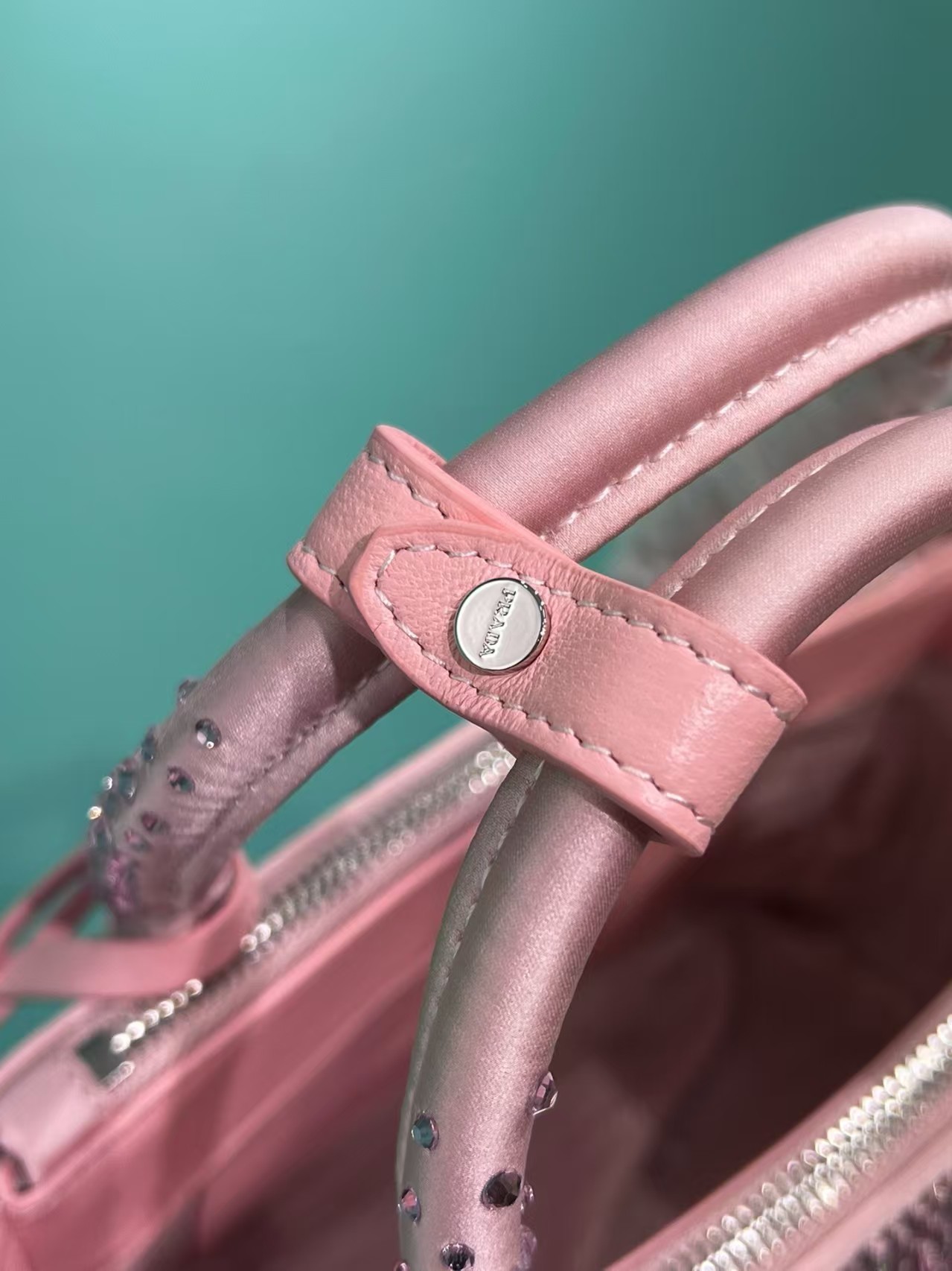 Prada Galleria Anti Crystal Handbag Pink - Image 8