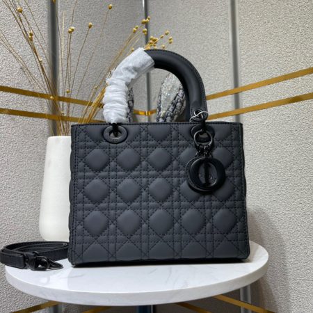 Dior The LADY DIOR Medium Bag-Matte cowhide leather - Image 4