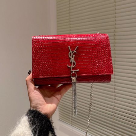 YSL Kate Tassel Crocodile Bag - Image 8