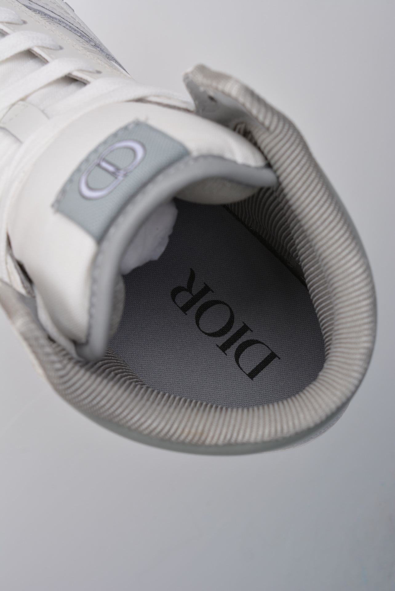 Dior B27 Sneakers High-Top White Gray (AAA High Quality Version) - Image 9