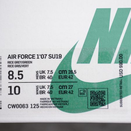 Nike Air Force 1 Low Gypsophila White Grey Green CW0063-125 - Image 10